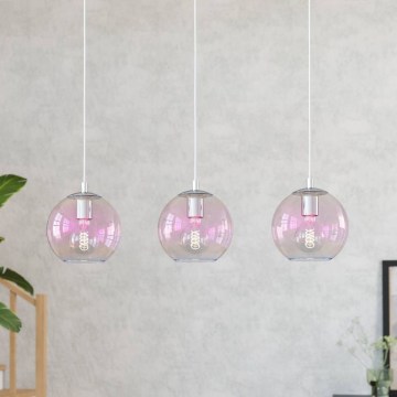 Eglo - Lustr na lanku 3xE27/60W/230V lesklý chrom