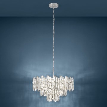 Eglo - Lustr na řetězu 10xE14/25W/230V pr. 63 cm