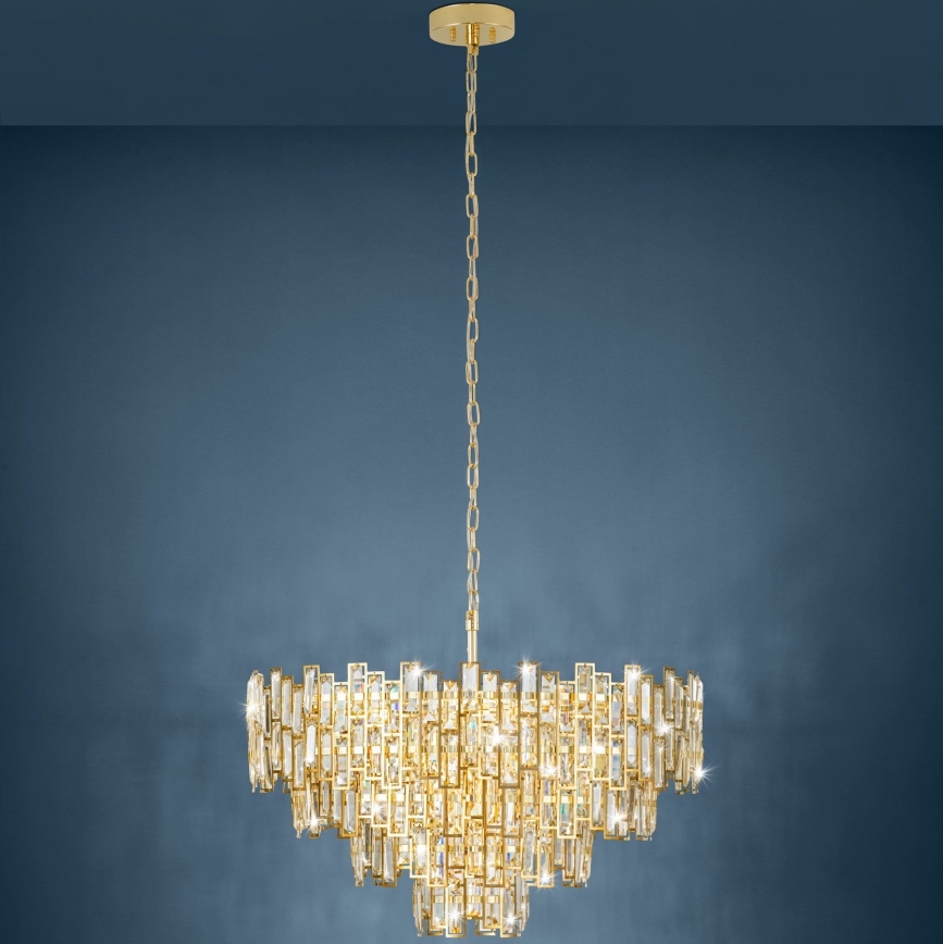 Eglo - Lustr na řetězu 10xE14/25W/230V pr. 78 cm