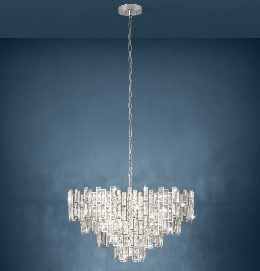 Eglo - Lustr na řetězu 10xE14/25W/230V pr. 78 cm