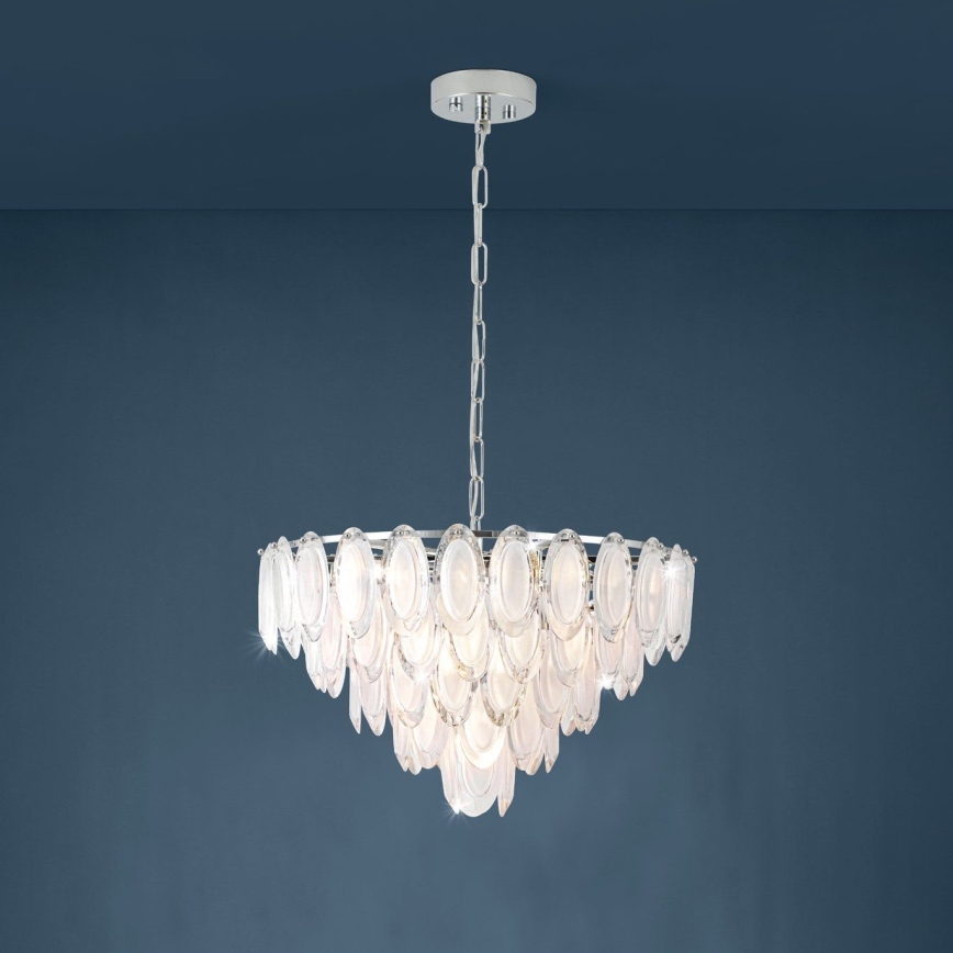 Eglo - Lustr na řetězu 10xE14/40W/230V