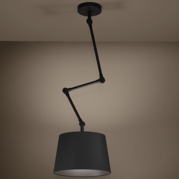 Eglo - Lustr na tyči 1xE27/40W/230V černá