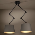 Eglo - Lustr na tyči 2xE27/40W/230V hnědá