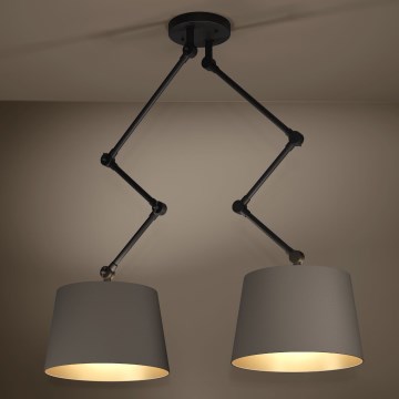 Eglo - Lustr na tyči 2xE27/40W/230V hnědá