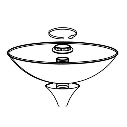 Eglo - Náhradní stínidlo k lampě UP 2 27,5x8 cm bílá