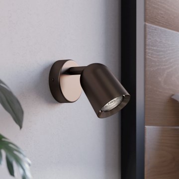 Eglo - Nástěnné bodové svítidlo 1xGU10/5W/230V bronzová