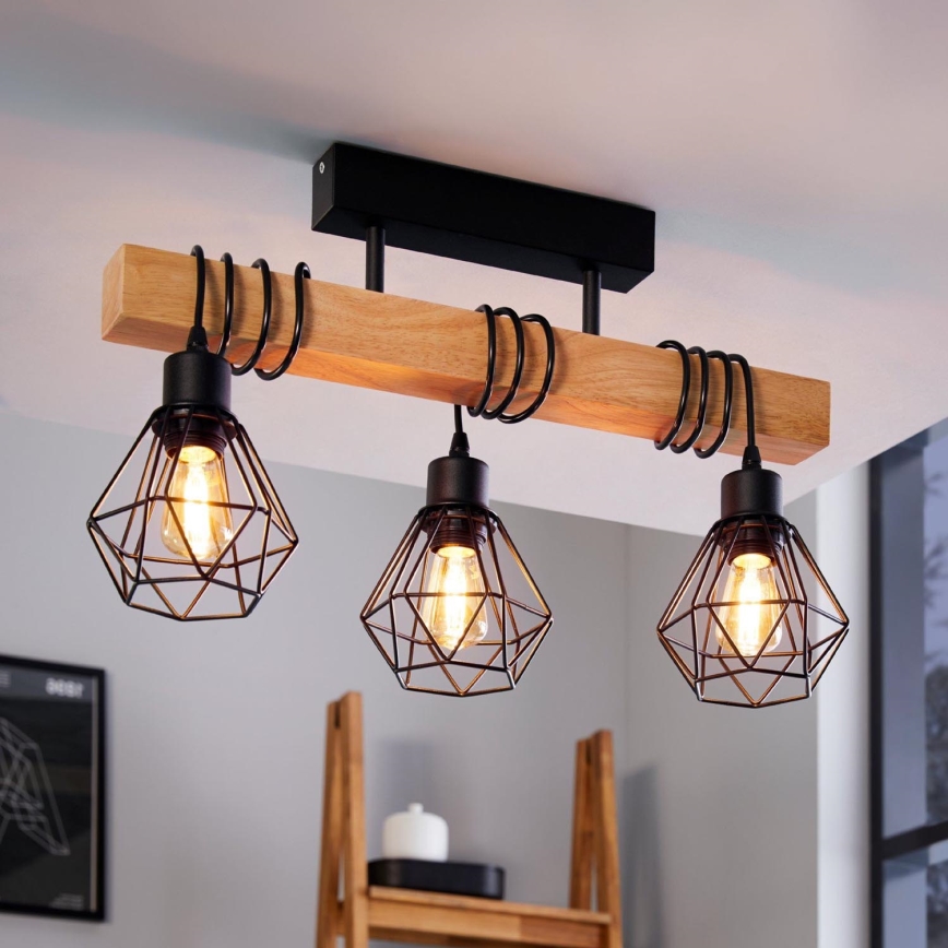 Eglo - Přisazený lustr TOWNSHEND 3xE27/60W/230V - FSC certifikováno