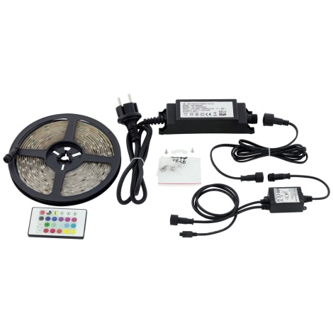 Eglo - RGB LED Stmívatelný pásek LED/20W/230V IP44 + dálkové ovládání 5m