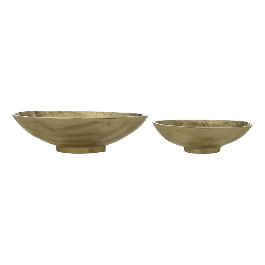 Eglo - SADA 2x Dekorační podnos pr. 28/21 cm zlatá