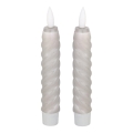 Eglo - SADA 2x LED Svíčka LED/1xAAA 15 cm šedá