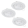 Eglo - SADA 3x LED Podhledové svítidlo 1xGU10/4W/230V bílá