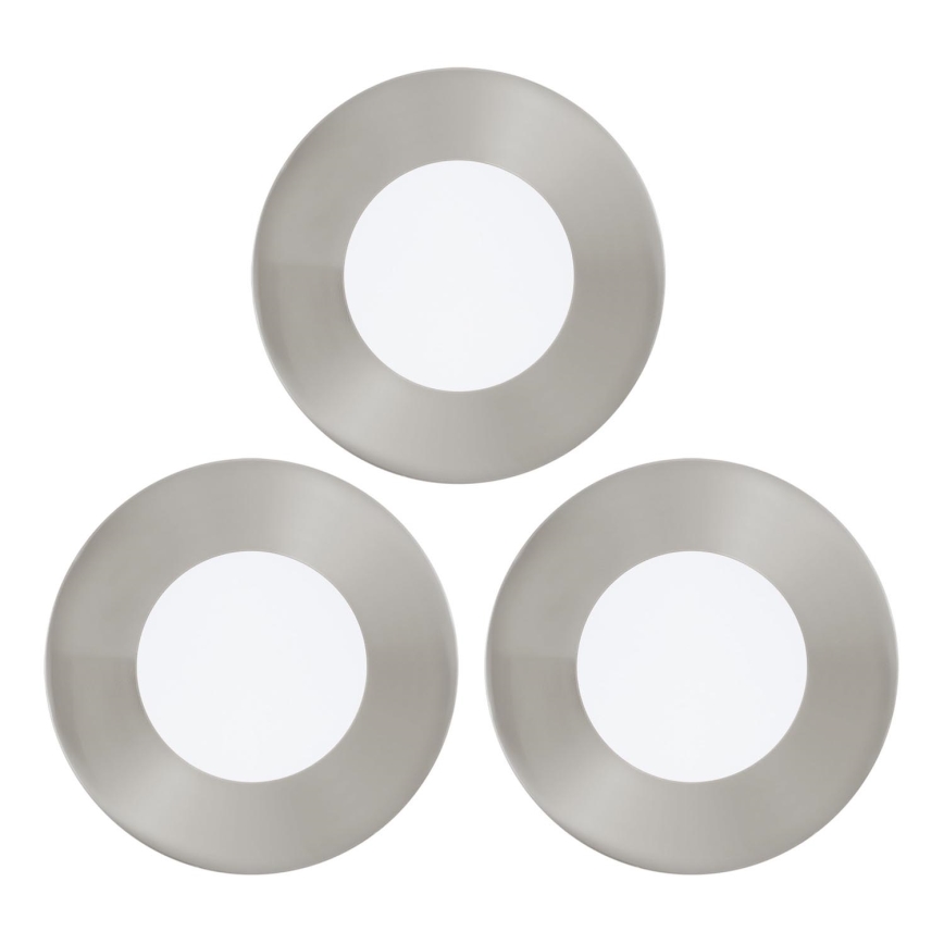 Eglo - SADA 3x LED Podhledové svítidlo FUEVA 1xLED/2,7W/230V pr. 8,5 cm