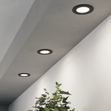 Eglo - SADA 3x LED Podhledové svítidlo LED/3,7W/230V 2700/4000/6500K pr. 8,8 cm černá