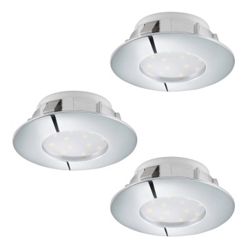 Eglo - SADA 3x LED podhledové svítidlo PINEDA 1xLED/6W/230V