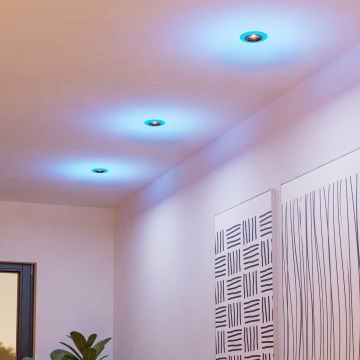 Eglo - SADA 3x LED RGBW Stmívatelné koupelnové podhledové svítidlo LED/3,8W/230V 2700-6500K IP44 + dálkové ovládání