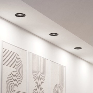 Eglo - SADA 3x LED RGBW Stmívatelné podhledové svítidlo LED/4,7W/230V 2700-6500K černá