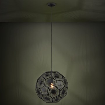 Eglo Stars of Light 39619 - Lustr na lanku 1xE27/60W/230V pr. 50 cm černá