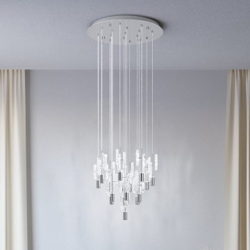 Eglo Stars of Light - LED Lustr na lanku 15xLED/2,6W/230V 2200/3000/4000K lesklý chrom