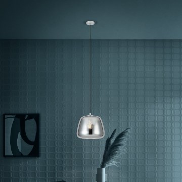 Eglo Stars of Light - Lustr na lanku 1xE27/40W/230V pr. 35 cm kouřová