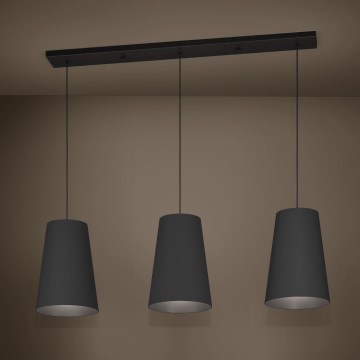 Eglo Stars of Light - Lustr na lanku 3xE27/40W/230V černá