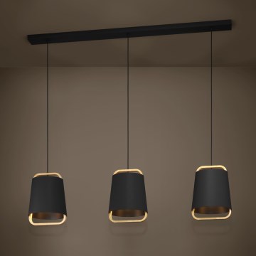 Eglo Stars of Light - Lustr na lanku 3xE27/40W/230V černá