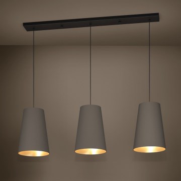 Eglo Stars of Light - Lustr na lanku 3xE27/40W/230V hnědá