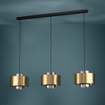 Eglo Stars of Light - Lustr na lanku 3xE27/40W/230V zlatá