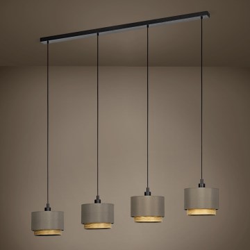 Eglo Stars of Light - Lustr na lanku 4xE27/40W/230V hnědá