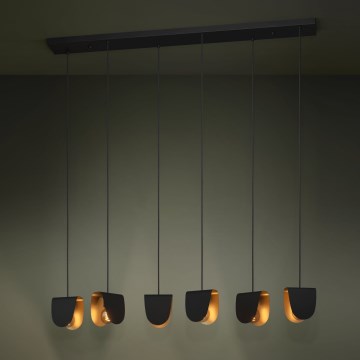 Eglo Stars of Light - Lustr na lanku 6xE27/40W/230V černá/zlatá