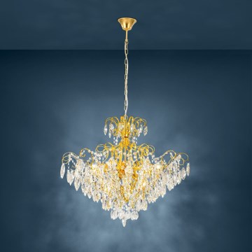 Eglo Stars of Light - Lustr na řetězu 9xE14/25W/230V zlatá