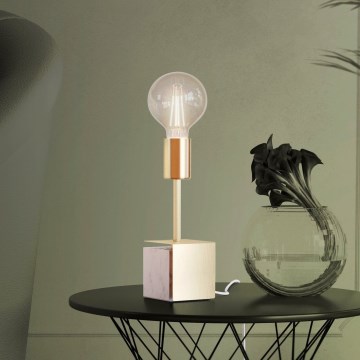 Eglo Stars of Light - Stolní lampa 1xE27/40W/230V zlatá/bílý mramor