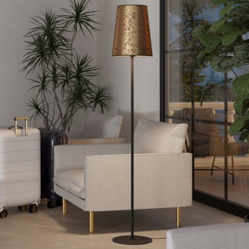 Eglo - Stojací lampa 1xE27/25W/230V zlatá/růžová