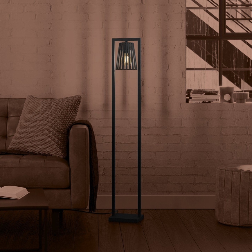 Eglo - Stojací lampa 1xE27/40W/230V černá