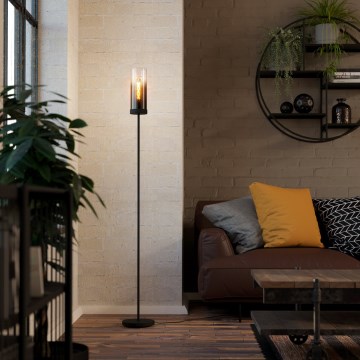 Eglo - Stojací lampa 1xE27/40W/230V černá