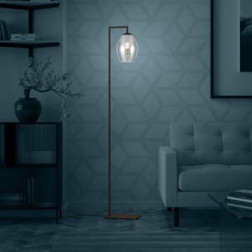 Eglo - Stojací lampa 1xE27/40W/230V kouřová