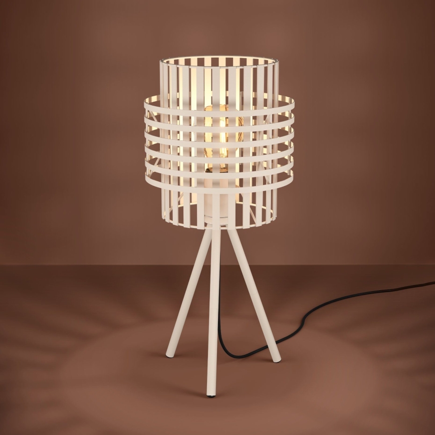 Eglo - Stojací lampa 1xE27/40W/230V krémová