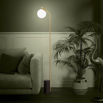 Eglo - Stojací lampa 1xE27/40W/230V zlatá
