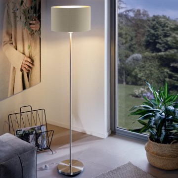 Eglo - Stojací lampa 1xE27/60W/230V taupe