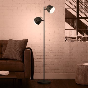 Eglo - Stojací lampa 2xE27/28W/230V černá