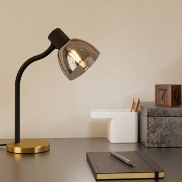 Eglo - Stolní lampa 1xE14/25W/230V zlatá/černá