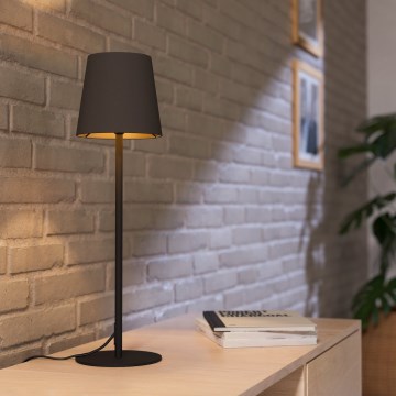 Eglo - Stolní lampa 1xE14/40W/230V černá/hnědá