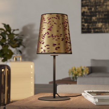 Eglo - Stolní lampa 1xE27/25W/230V zlatá/růžová