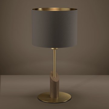 Eglo - Stolní lampa 1xE27/40W/230V hnědá/zlatá