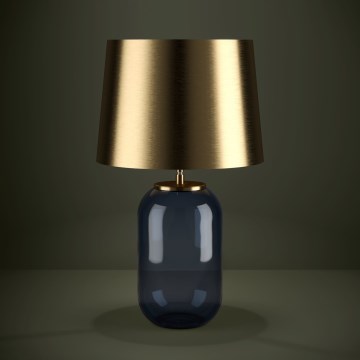 Eglo - Stolní lampa 1xE27/40W/230V zlatá/modrá