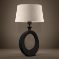 Eglo - Stolní lampa 1xE27/60W/230V 52,5 cm černá/krémová