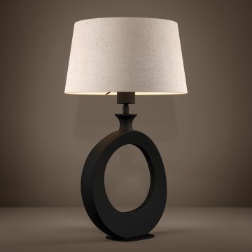 Eglo - Stolní lampa 1xE27/60W/230V 52,5 cm černá/krémová