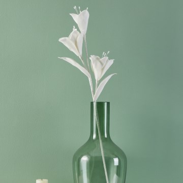 Eglo - Umělá květina 85 cm bílá