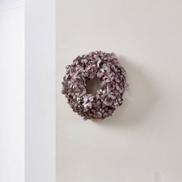 Eglo - Umělý květinový věnec pr. 35 cm fialová