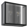 Eglo - Venkovní nástěnné svítidlo 2xE27/40W/230V IP44 černá