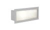 EGLO - Venkovní zápustné svítidlo 1xE27/60W stříbrná/bílá IP44